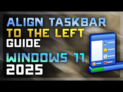 🪟 How to Move the Taskbar to the Left in Windows 11 | Classic Layout Fix (2025)