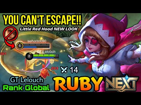 Ruby Little Red Hood New Look , MVP with 14 Kills!! - Top Global Ruby by GT Lelouch - MLBB