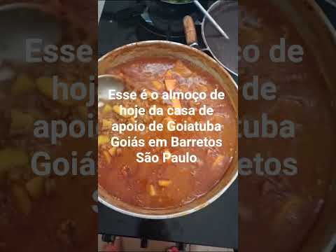 Esse é o almoço da casa de apoio de Goiatuba Goiás em Barretos São Paulo