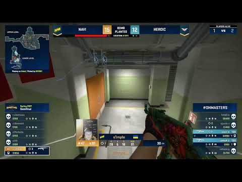 s1mple - 1vs3 Clutch on Nuke with AK-47 | vacshot.com