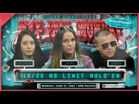 MAX PAIN MONDAY!! DGAF, Jami, Sashimi & Lynne Play $10/20 - Commentary by RaverPoker