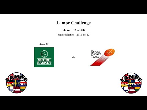 Skuru Basket (F03) mot Espoo Basket Team (Finland) - LAMPE - 2016-05-22