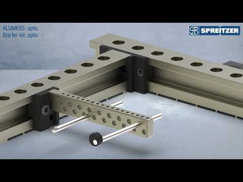Spannvorrichtung ALUMESS.optic mit Werkstück