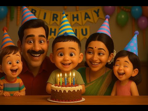 Hanu Ka Hai Birthday Aaya हनु का है बर्थडे आया by HanuToons Hindi Rhyme