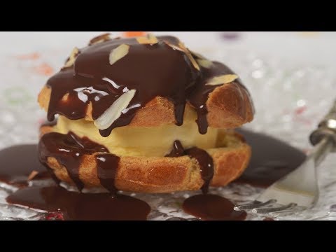 Profiteroles Recipe Demonstration - Joyofbaking.com