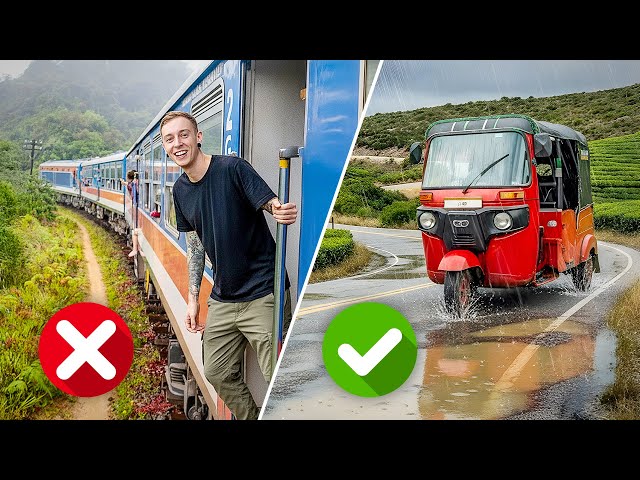 Travel vlog - I Tried Sri Lanka’s Most Beautiful Train Route! (In a Tuk Tuk) 🇱🇰