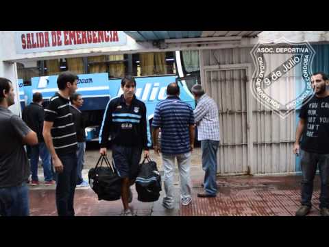 Ascenso al Federal "A" -  Final Rácing vs 9 de Julio Morteros - Llegada al Estadio 15/02/15