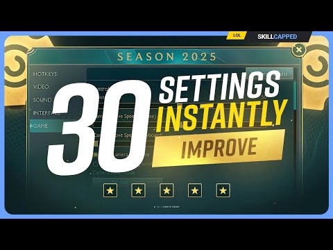 30 SETTINGS and HOTKEYS you NEED for SEASON 15! - League of Legends