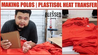 How to Heat Press Polos | Plastisol Heat Transfer