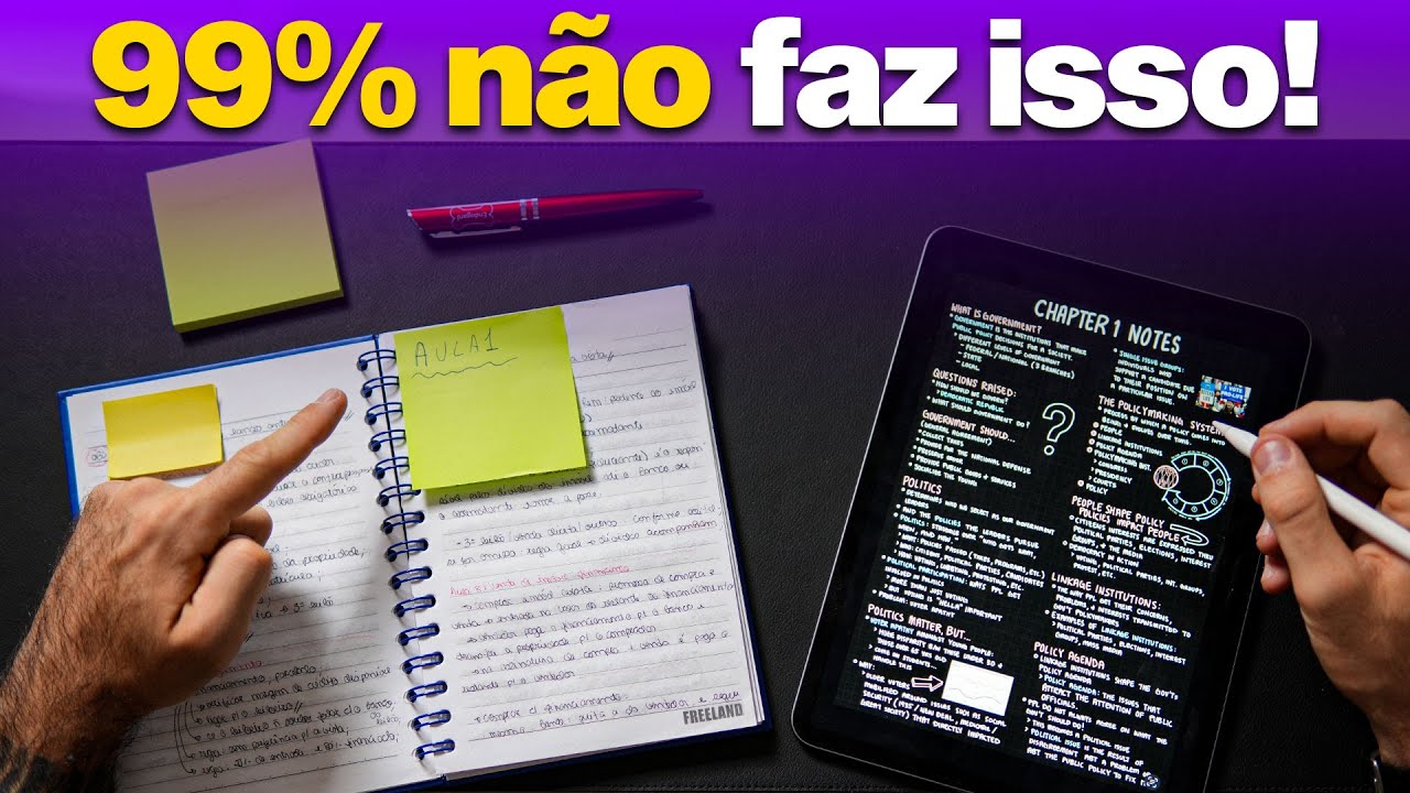 COMO ANOTAR DE MANEIRA INTELIGENTE (3 MÉTODOS QUE NINGUÉM TE ENSINA)