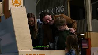 Life Science Centre's Hands-on Exhibits and LEGO® Wall