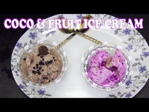Coco & Fruit Ice Cream | Farida Rasoi