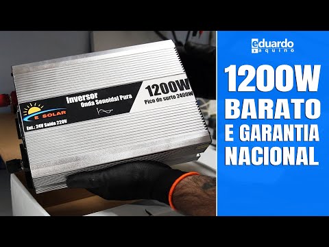 INVERSOR OFFGRID 1200W REAL, Alta Qualidade e Custo Baixo
