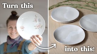 The Easiest Way to Make Plates! // How to make ceramic plates using molds // easy pottery project