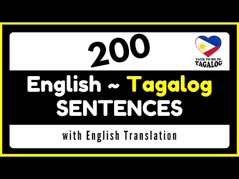 200 Easy English-Tagalog Sentences for Daily Conversations | Filipino to English Translation