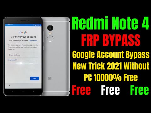 Redmi Note 4 Frp Bypass MIUI 11 Update || Google Account Bypass Without Pc 100% Free New Trick 2021