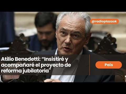 Atilio Benedetti: “Insistiré y acompañaré el proyecto de reforma jubilatoria"
