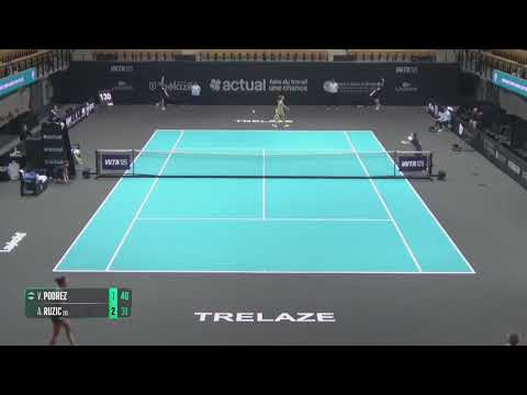 Veronika Podrez [Q] (UKR) vs Antonia Ruzic [2] (CRO) // 1-6 1-6 // W125 Angers // 2nd Round