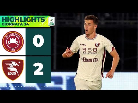 AS Associazione Sportiva Cittadella 0-2 U.S. Unione Sportiva Salernitana 1919 Calcio Saler...