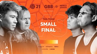 何かを察して左に避けるHIRO（00:04:34 - 00:11:43） - Onii-Chan 🇩🇪 vs Rofu 🇯🇵 | GRAND BEATBOX BATTLE 2021: WORLD LEAGUE | Small Final