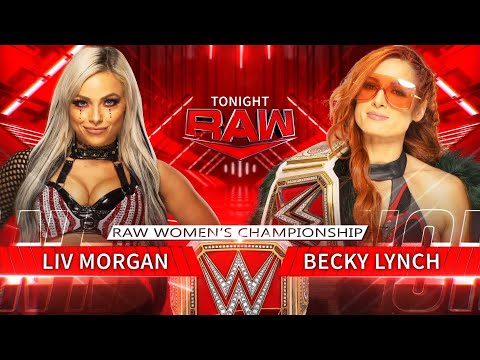 WWE Becky Lynch vs Liv Morgan 1/2 - Full Raw Women’s Championship Match Dec,6,2021.