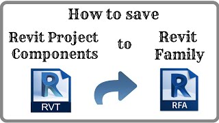 Revit [Tip] - How to Save Revit Project Components/Elements as Family (.rfa)