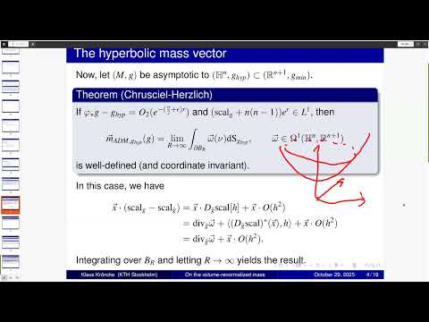 Klaus Kröncke - On the volume-renormalized mass