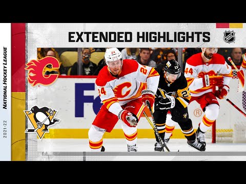 Calgary Flames vs Pittsburgh Penguins Oct 28, 2021 HIGHLIGHTS