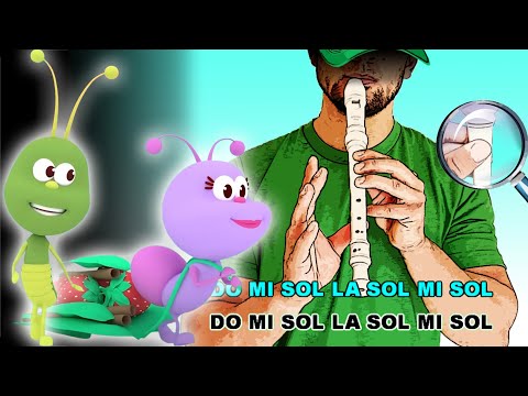 Joaquina mi Vecina - Bichikids | Flauta Fácil | Tutorial | Cover | Karaoke