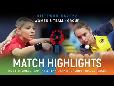 Highlights | Bernadette Szocs (ROU) vs Linda Bergstrom (SWE) | WT Grps | #ITTFWorlds2022