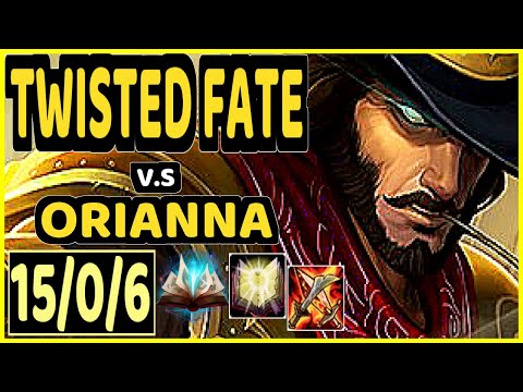 GOLDENGLUE (TWISTED FATE) vs ORIANNA - 15/0/6 KDA MID GAMEPLAY - NA Ranked GRANDMASTER