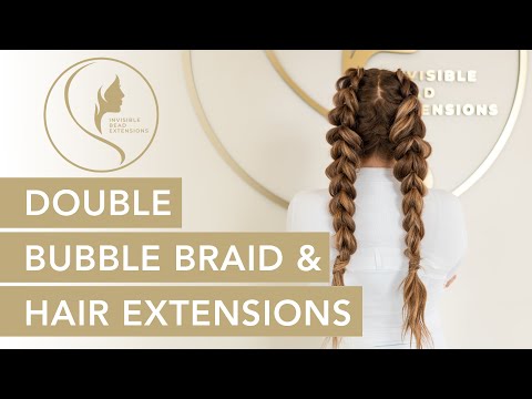 How To Do a Double Bubble Braid With Hair Extensions