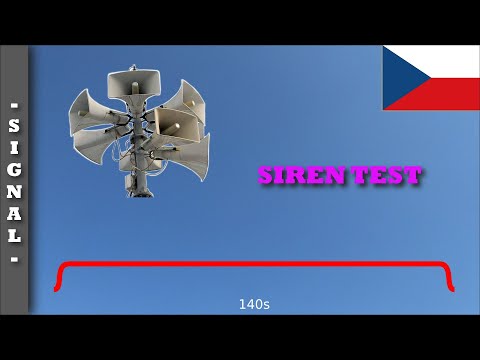 Siren signal "SIREN TEST" (Czechia 🇨🇿) | Tesla UEAJ