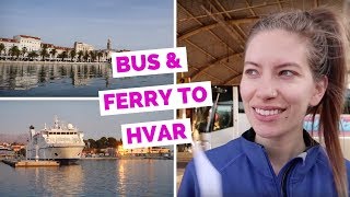 Ferry from Split to Hvar, Croatia travel vlog