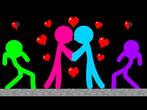 Stickman VS Minecraft: Love Potion - AVM Shorts Animation