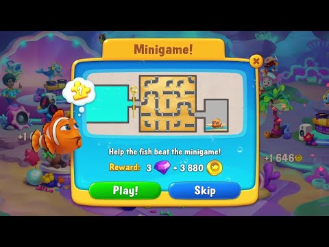 @Fishdom The Pirate Challenge, Level 10949 and Minigame!