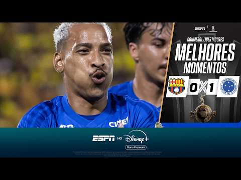 Gols e lances de Barcelona - EQU x Cruzeiro