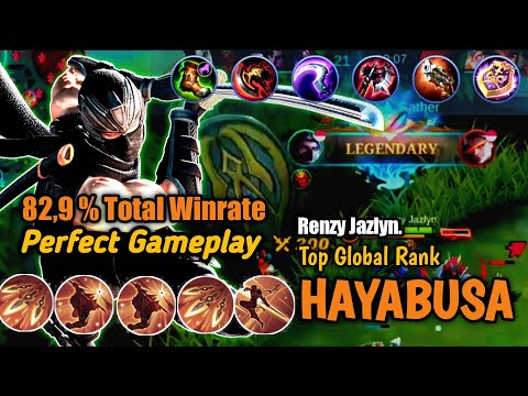 Hayabusa 82,9% Winrate  Fast hand Shadow Ninja  - Top 1 Global Hayabusa - Mlbb