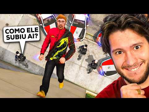 Dei FUGA da POLÍCIA andando NA PAREDE!! (GTA 5 rp)