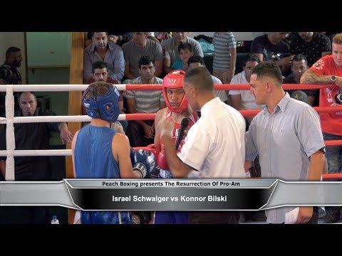 Fight 3: Israel Schwalger vs Konnor Bilski | Peach Boxing's Resurrection Of Pro-Am | Auckland 2Mar19