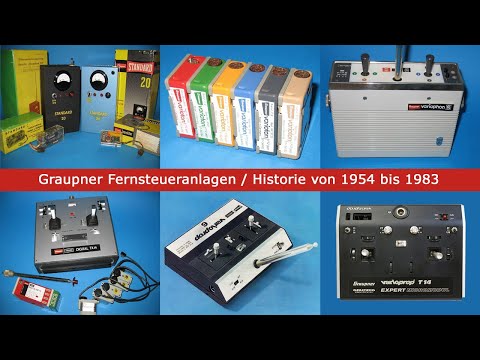 Graupner remote control systems history from 1954 to 1983