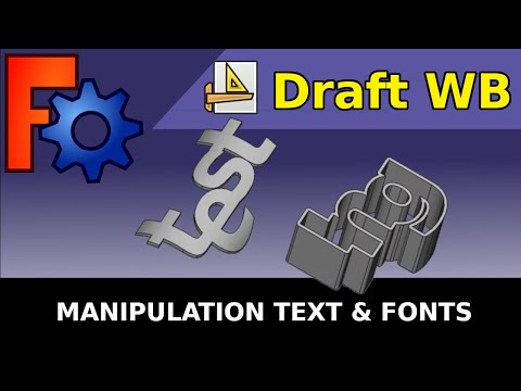 FreeCAD : Quick and Easy Text / Font Effects  Emboss, Combine and Outline (Beginners Tutorial)