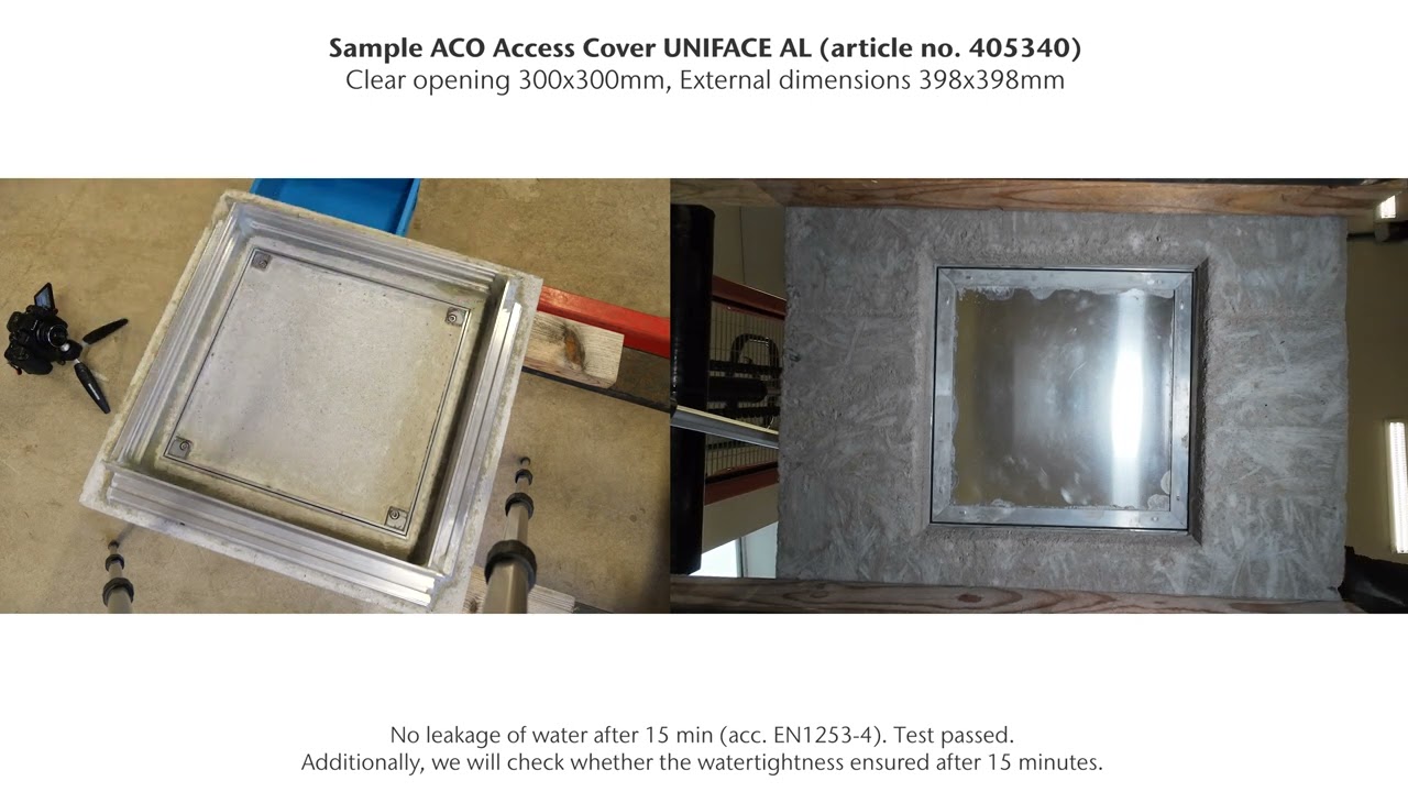 Watertightness test video