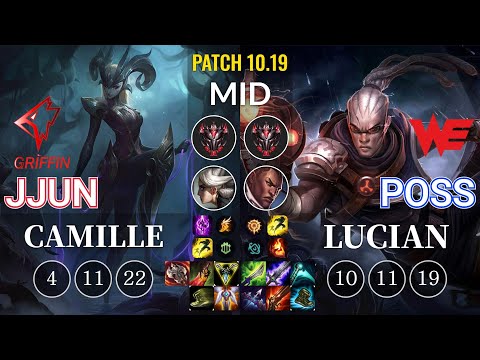GRF jjun Camille vs WE Poss Lucian Mid - KR Patch 10.19