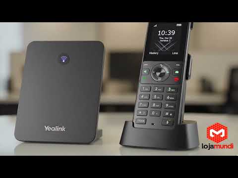 Video do produto Telefone IP DECT Yealink W73P Sem Fio 10 Contas SIP