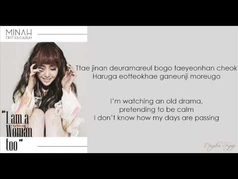 [Eng Sub] Minah (Girl's Day) - I Am A Woman Too Lyrics
