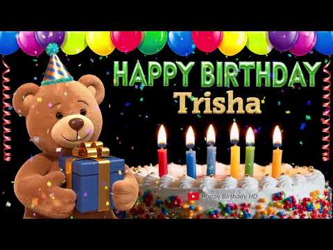 Trisha Happy birthday To You - Happy Birthday song name Trisha 🎁 🎂