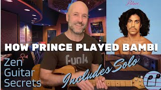How Prince Played Bambi | Guitar Tutorial including Solo | How to Master Difficult Licks | Tabs
