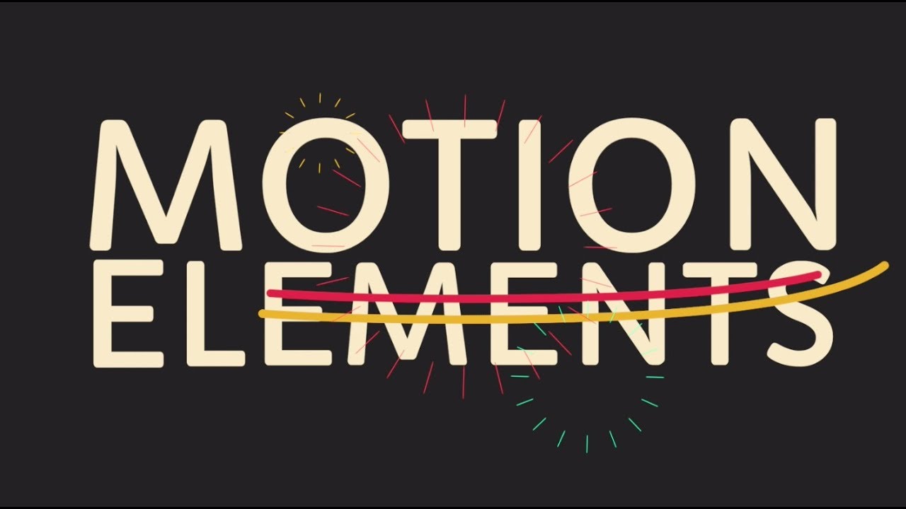 Customizable Motion Elements & Icons Pack