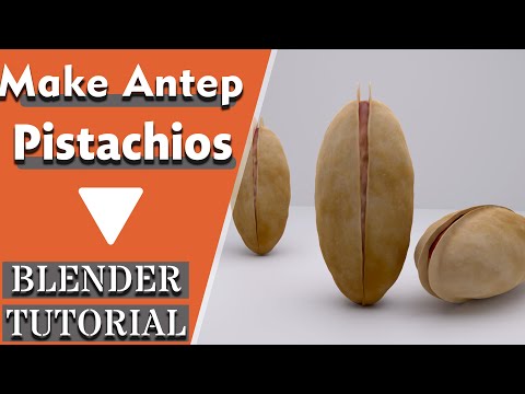 Make a Antep Pistachios | Blender Tutorial |#blender #3d #model